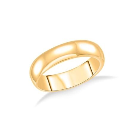 22 Karat (916) Yellow Gold Mirage Band Ring For Women Premium Finish Design