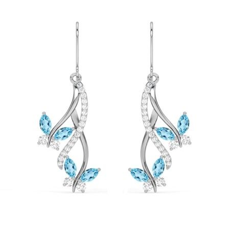 Clara 925 Sterling Silver Butterfly Earring Jewellery for Women & Girls